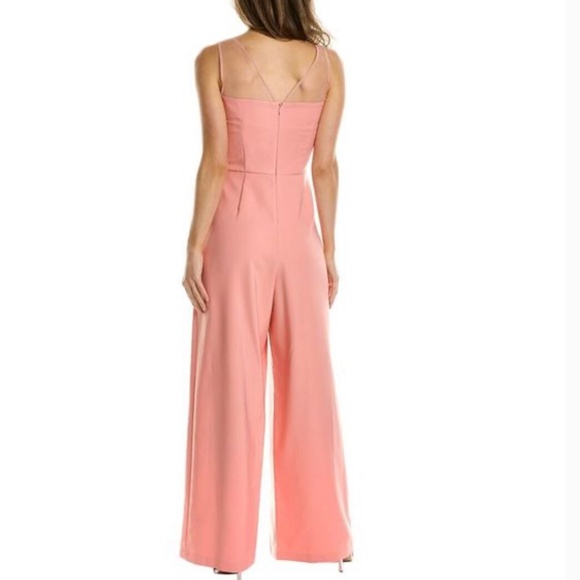 Js Collections Sequence Jamie Bow Jumpsuit, Pink Apricot Wide Leg Size 6 - Picture 3 of 17